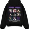 HASTRN A.black hoodie flat back design - Demon Slayer Store
