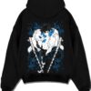 INODSL A.black hoodie flat back design - Demon Slayer Store