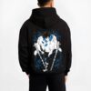 INODSL B.black hoodie male back view - Demon Slayer Store
