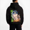 INOWLD B.black hoodie male back view - Demon Slayer Store