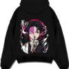 KAGVMZN A.black hoodie flat back design - Demon Slayer Store