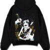 KAIGAKU A.black hoodie flat back design - Demon Slayer Store