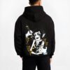 KAIGAKU B.black hoodie male back view - Demon Slayer Store