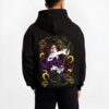 KOKUMO1 B.black hoodie male back view - Demon Slayer Store