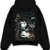 MISTHS A.black hoodie flat back design - Demon Slayer Store
