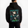 MISTYO B.black hoodie male back view - Demon Slayer Store