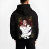 MOONCRS B.black hoodie male back view - Demon Slayer Store