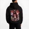 MUZANX B.black hoodie male back view - Demon Slayer Store