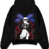 MUZKING A.black hoodie flat back design - Demon Slayer Store