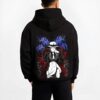 MUZKING B.black hoodie male back view - Demon Slayer Store