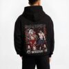 MUZKOK B.black hoodie male back view - Demon Slayer Store