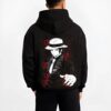 MUZPORT B.black hoodie male back view - Demon Slayer Store