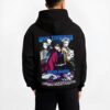UPMOON1 B.black hoodie male back view - Demon Slayer Store