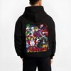 UPMOON B.black hoodie male back view - Demon Slayer Store