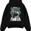 himejima demon slayer black hoodie flat back design - Demon Slayer Store