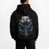 inosuke demon slayer black hoodie male back view - Demon Slayer Store
