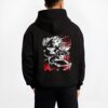 rengoku demon slayer black hoodie male back - Demon Slayer Store