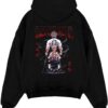 sanemi demon slayer black hoodie flat back design - Demon Slayer Store