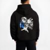 tanjiro demon slayer black hoodie male back view - Demon Slayer Store