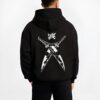 tengen uzui demon slayer black hoodie male back view - Demon Slayer Store
